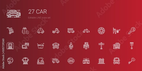 car icons set