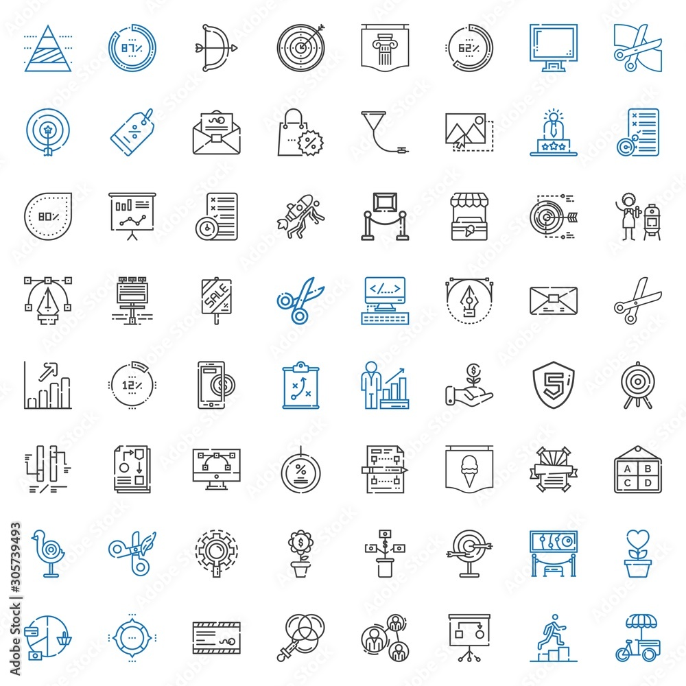 marketing icons set