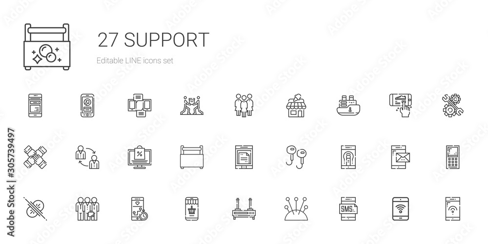 support icons set support icons set