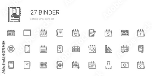 binder icons set