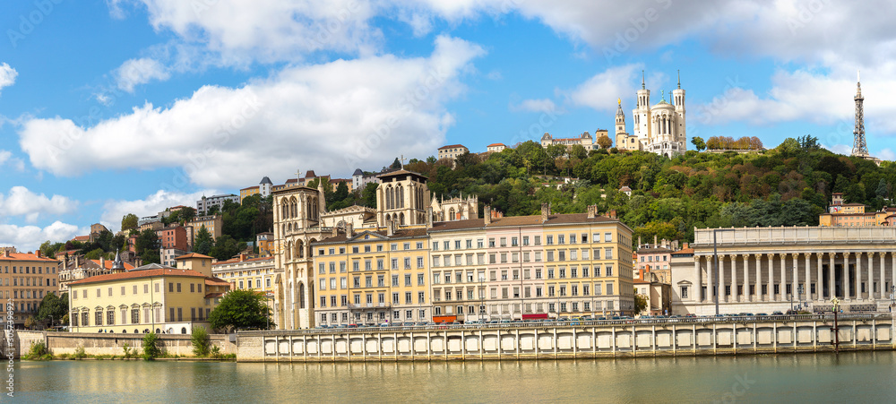 Cityscape of Lyon, France