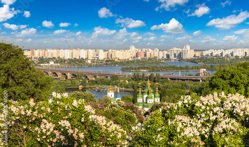 Kiev and Vydubychi Monastery photo