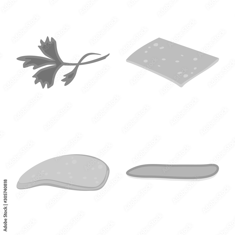 Vector design of snack and cooking symbol. Set of snack and dinner stock symbol for web. Vector design of snack and cooking symbol. Set of snack and dinner stock symbol for web.