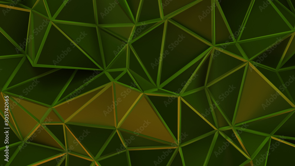 GREEN abstract futuristic blue wire frame triangular 3d illustration on black background. wallpaper 4K RESOLUTION GREEN abstract futuristic blue wire frame triangular 3d illustration on black background. wallpaper 4K RESOLUTION