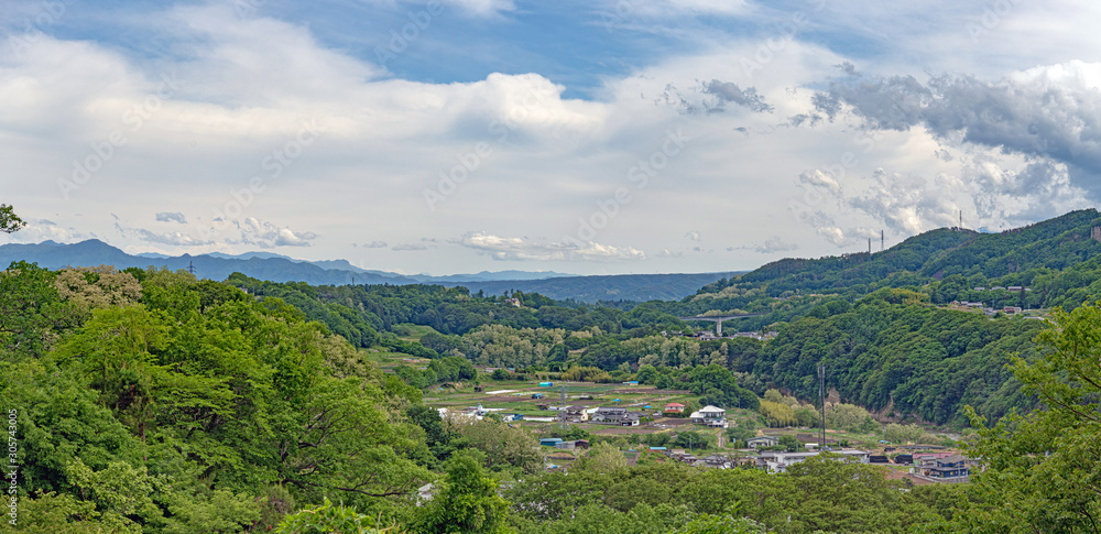 長野 小諸城 富士見展望台からの眺望