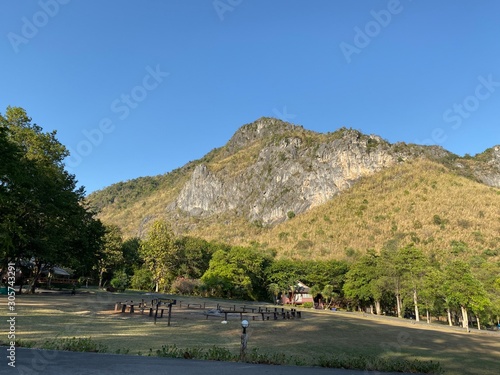 Phupaman moutain in autumn season at khonkaen Thailand
