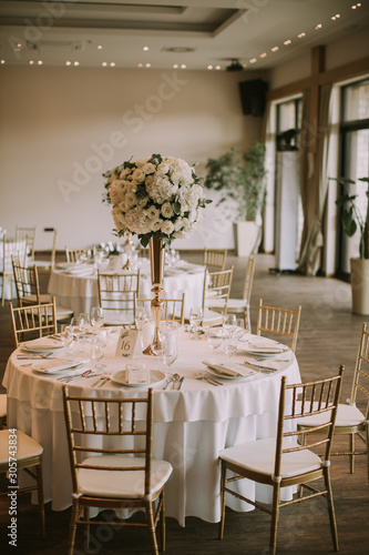 Wedding banquet tables with...