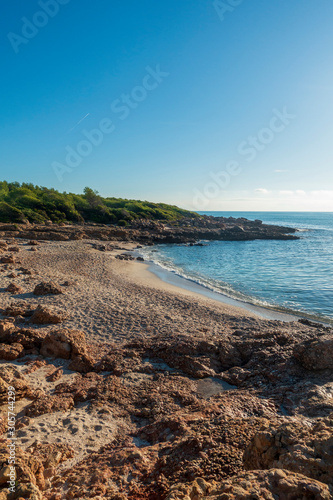 The sea in the Sierra de Irta in Alcocebre