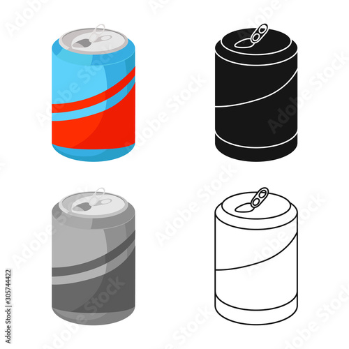 Vector illustration of bottle and soda logo. Set of bottle and tipple stock vector illustration.