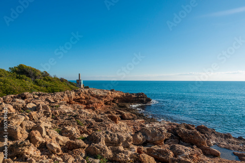 The sea in the Sierra de Irta in Alcocebre photo