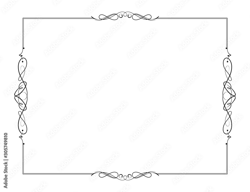 Ornamental decorative frame created in vector. Ornamental decorative frame created in vector.