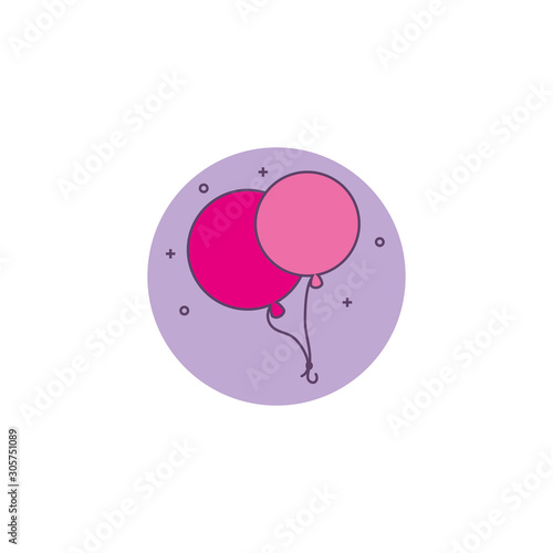 balloons helium air detailed style