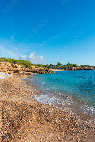 The sea in the Sierra de Irta in Alcocebre