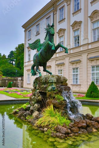 Pegaus Fountain Statue, Salzburg photo