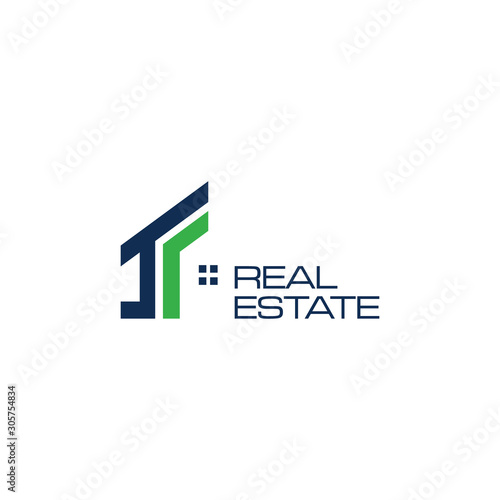 Real estate logo design. Modern and elegant style design. Bussines logo design template.