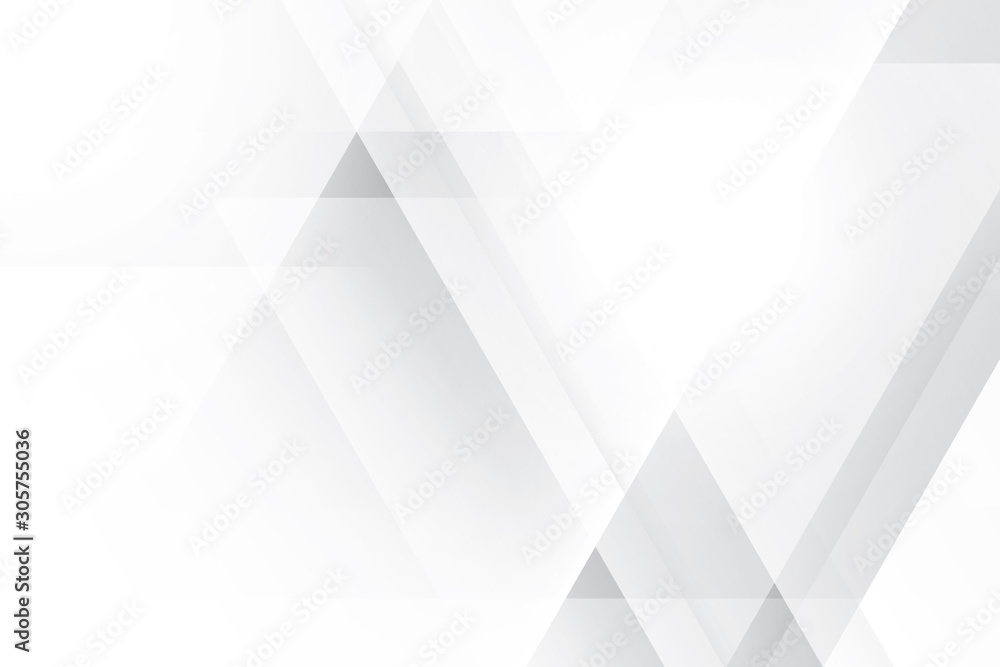 Obraz premium Abstract geometric white and gray color background. Vector, illustration. 