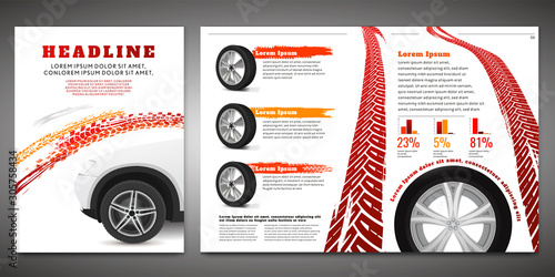 Tire brochure template