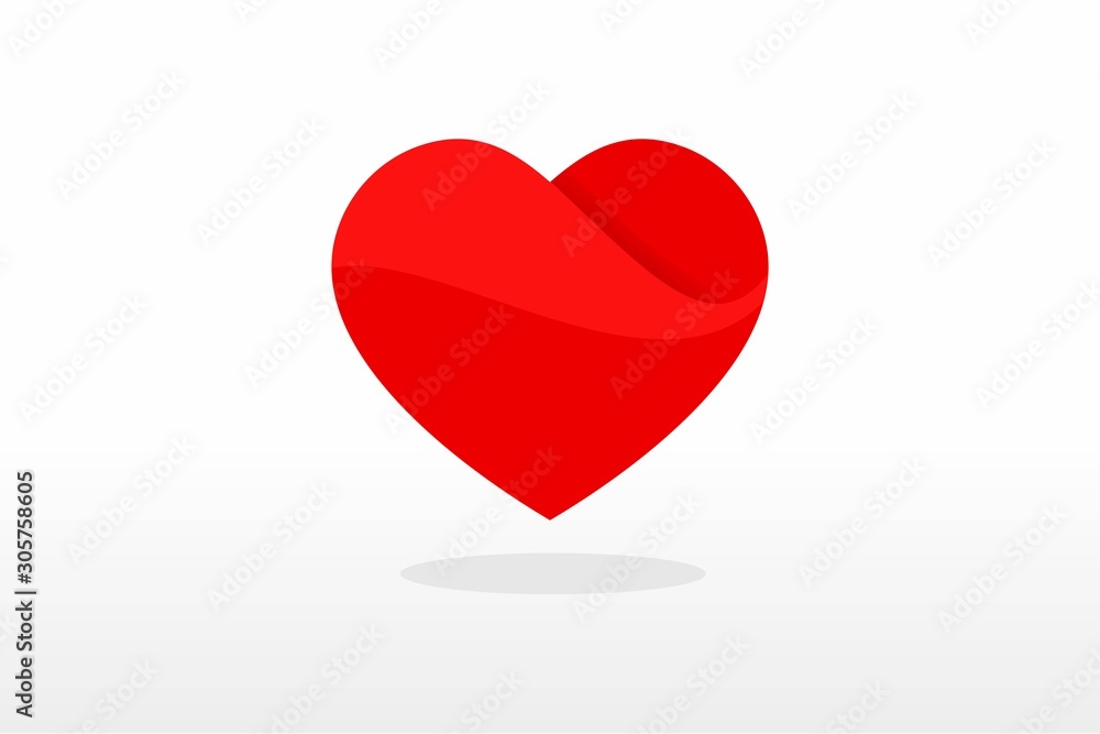 Heart vector icons on white background. love symbol isolated