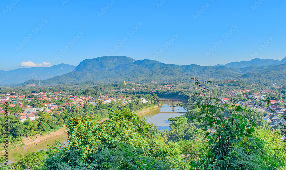 A high view from Phou Si Hill-Luang Prabang-Laos