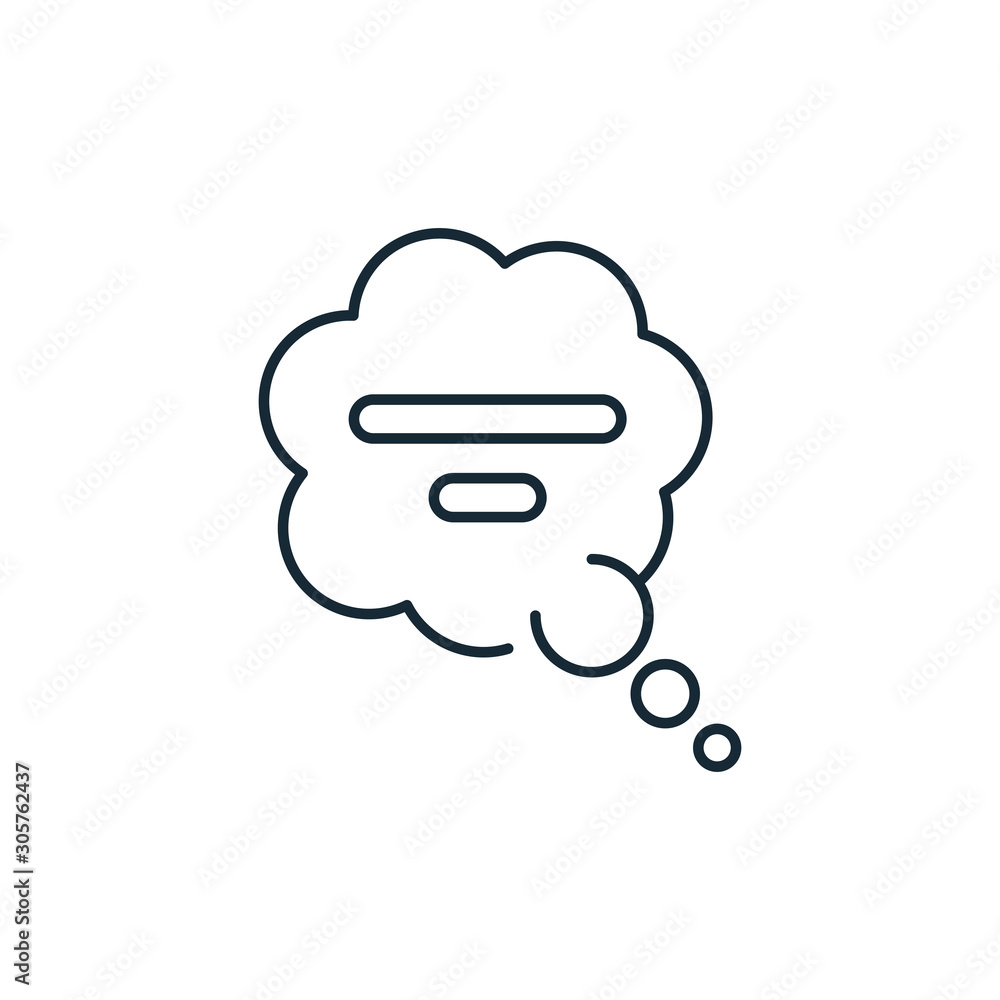 talking speech bubble line style icon