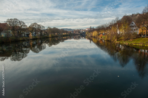 Panoramablick Tübingen mit Neckar