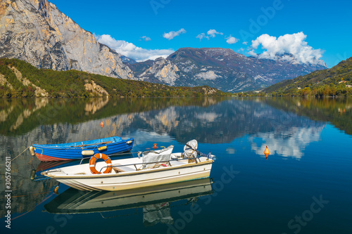 Lago di Cavedine beautiful lake. Italy. Arco © Mikhail