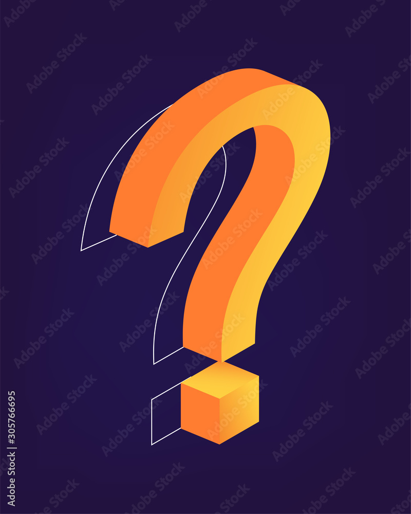  Mark isometric style. Online Support center