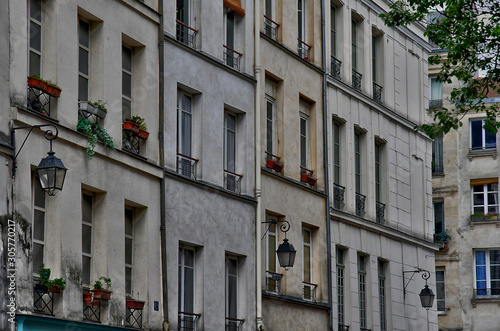 Paris; France - april 2 2017 : Le Marais district photo