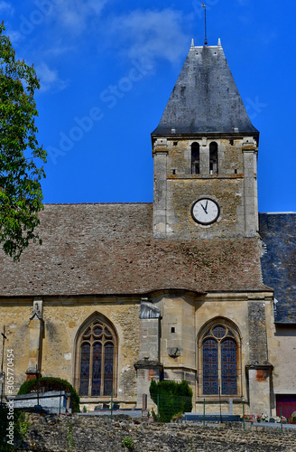 Berthenonville, France - april 3 2017 : picturesque village in spring photo