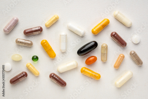 vitamins and supplements background photo