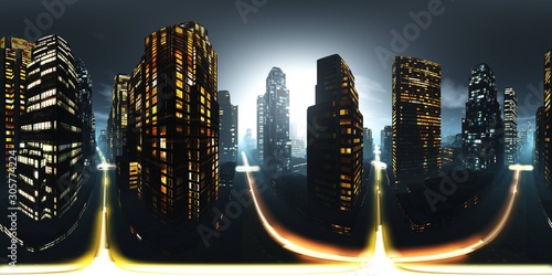 Photography Night city