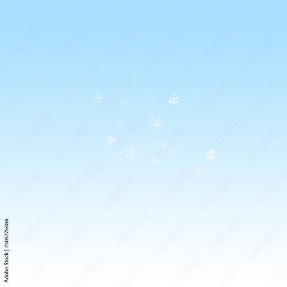 Sparse snowfall Christmas background. Subtle flyin Sparse snowfall Christmas background. Subtle flyin