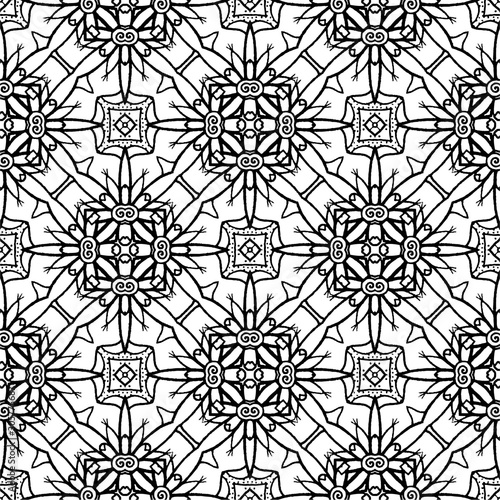 black and white batik pattern background , Batik Indonesian is a technique of wax-resist dyeing applied to whole cloth