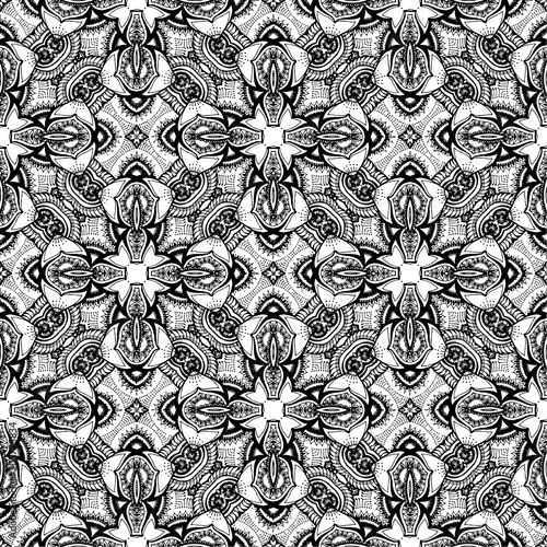 black and white batik pattern background , Batik Indonesian is a technique of wax-resist dyeing applied to whole cloth