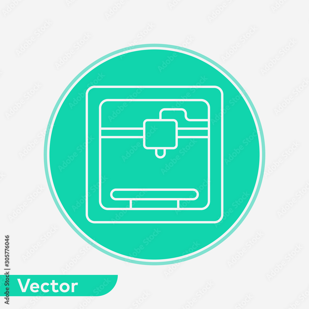 3d printer vector icon sign symbol 3d printer vector icon sign symbol