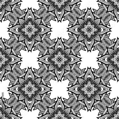 black and white batik pattern background , Batik Indonesian is a technique of wax-resist dyeing applied to whole cloth