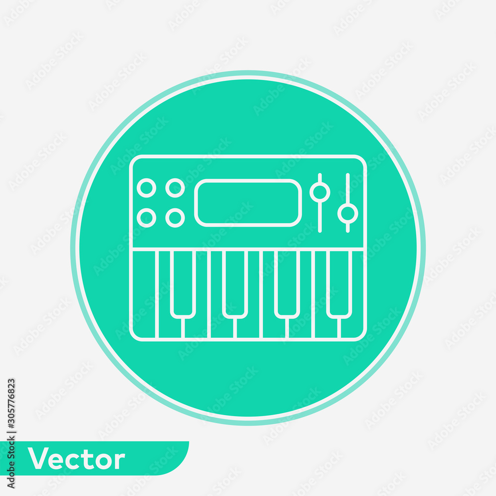 Synthesizer vector icon sign symbol Synthesizer vector icon sign symbol