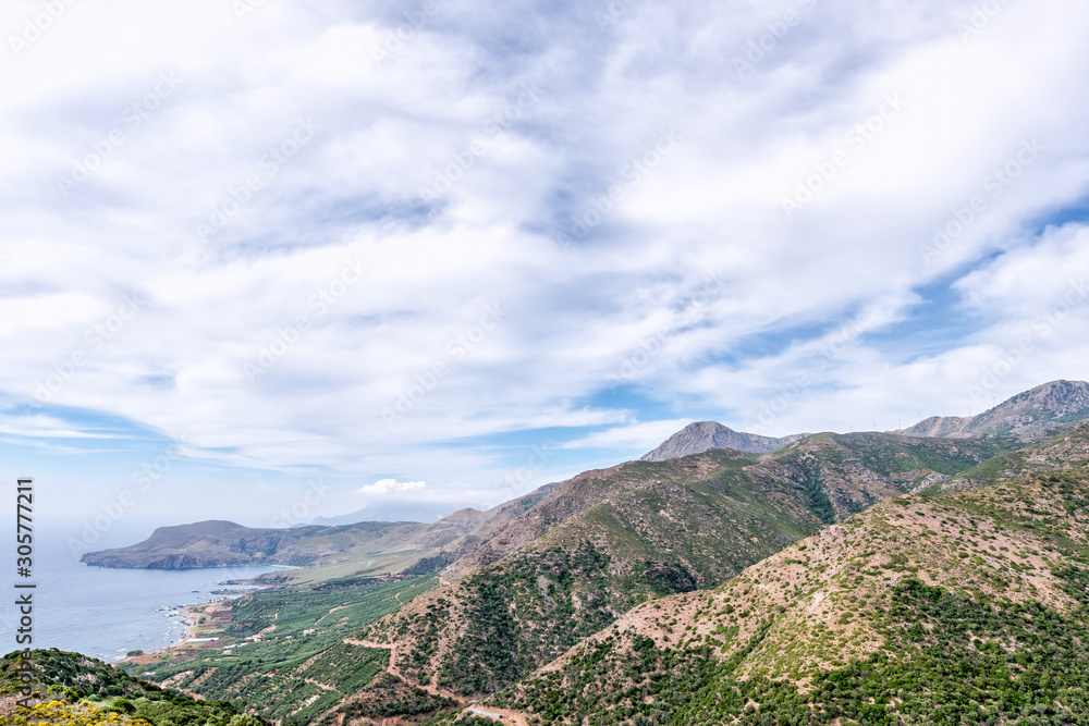 Sfinari, route côtière de Sfinari, Crète