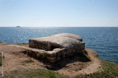 A bunker by the sea in Rovinj, Croatia