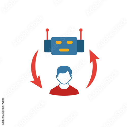 Collaborative Robotics icon. Colored simple elements from industry 4.0 collection