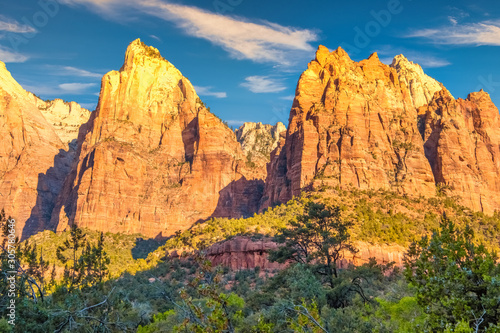 Court of the Patriarchs, Zion National Park, Springdale, Utah, USA