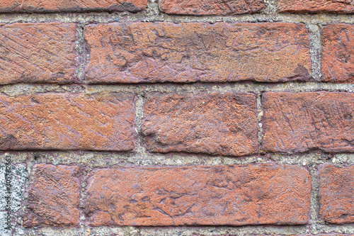 stunning old brick wall texture in Italy, bellisssimo muro antico fatto di mattoni