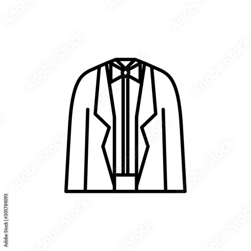 clothes male wedding line style icon