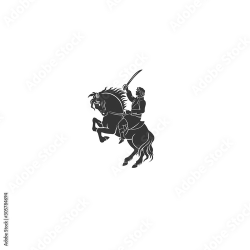 Shown Napoleon on horseback