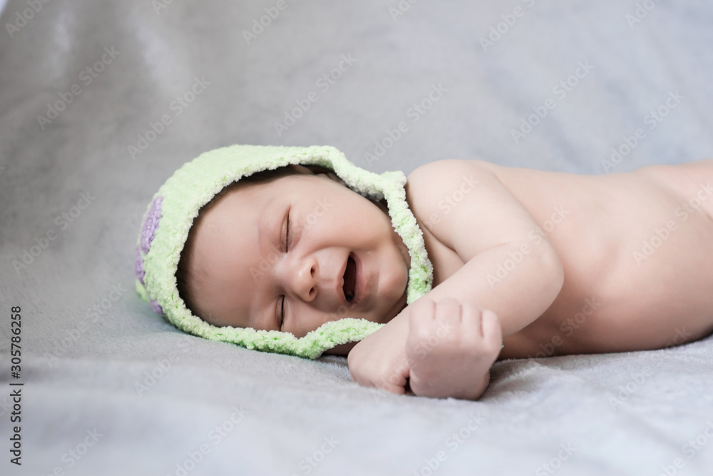 Obraz premium shooting newborns for a girl