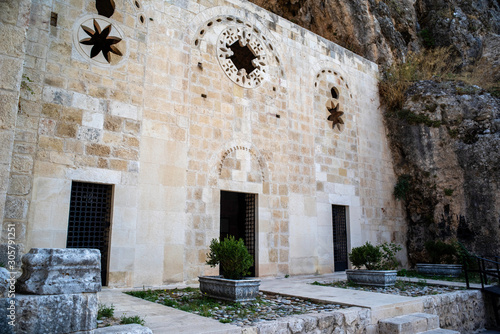 External side view of the firts cave church, st. Pierre church, Antakya, Turkey © Tayfun
