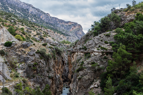 El Caminito del Rey - The King's Little Path in El Chorro, Málaga Spain