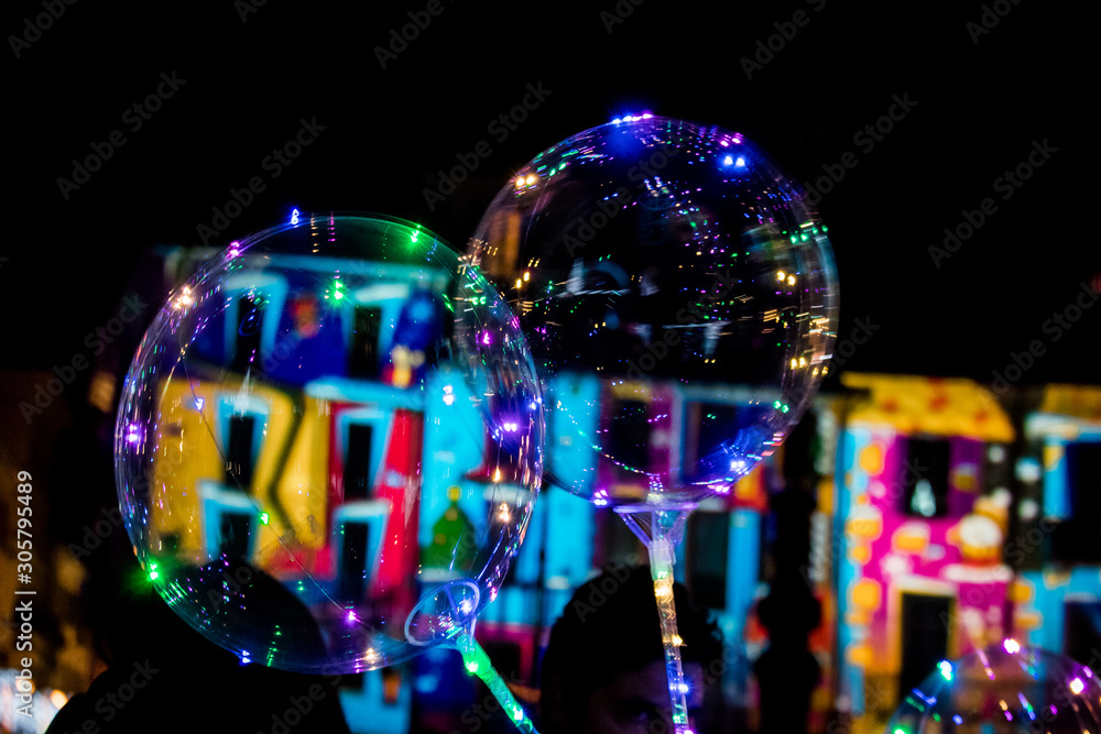 Fototapeta premium Christmas bubbles