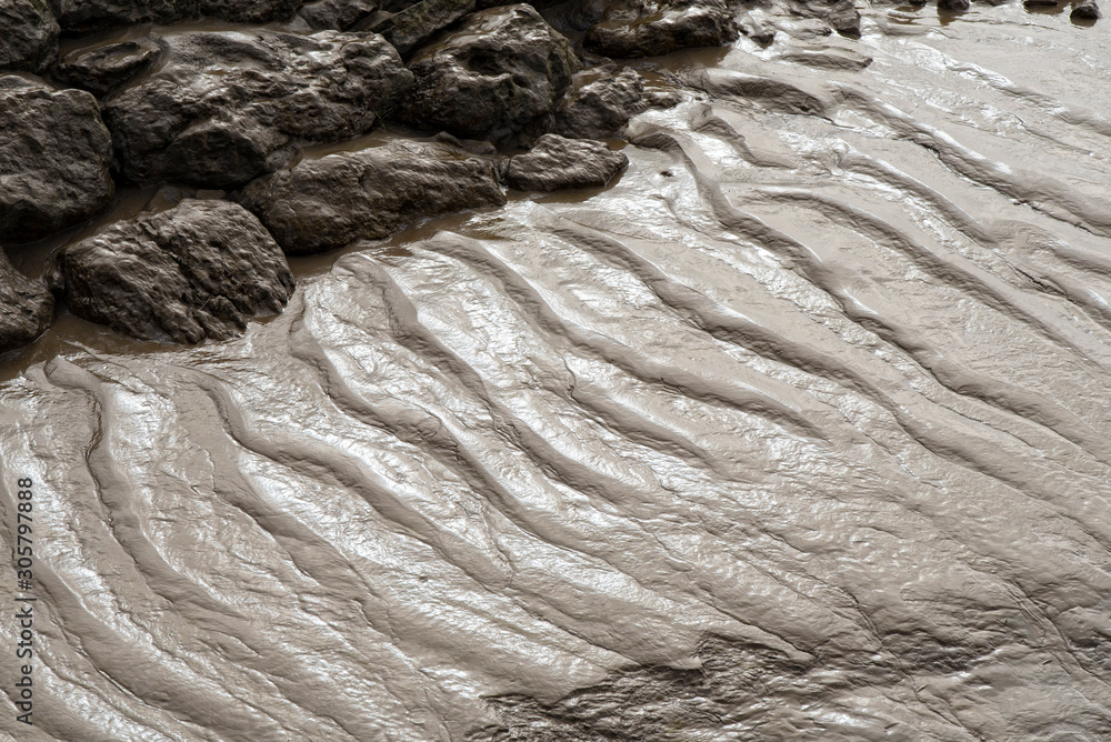 rides de courant à marée basse Stock Photo Adobe Stock