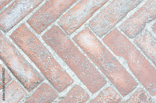 old brick pavement abstract background, brick wallpaper